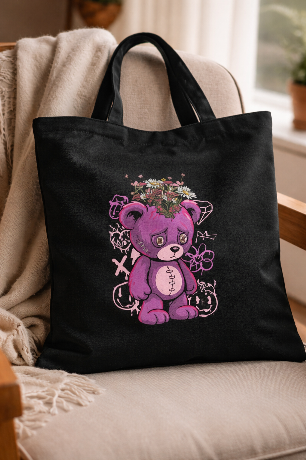 The NeuroPlasticity Teddy Tote Bag